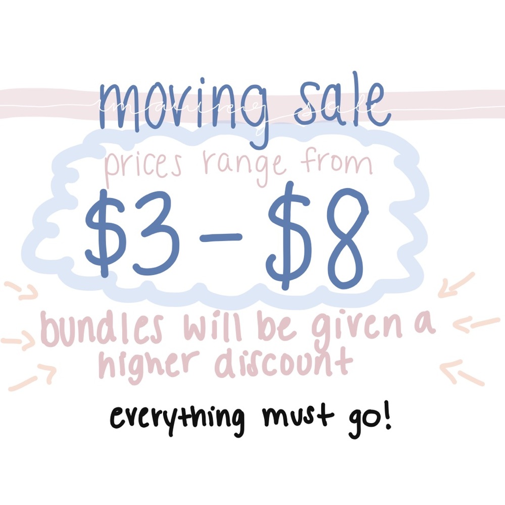 MOVING SALE :)